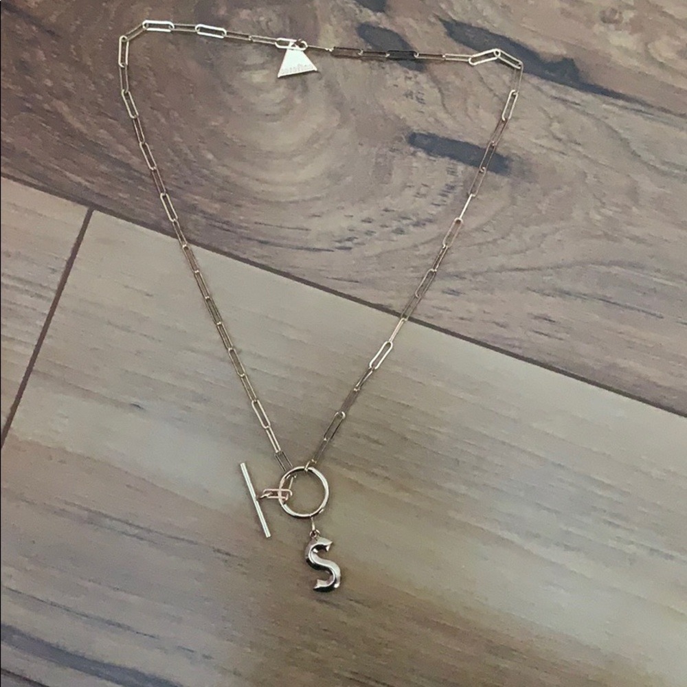 Anthropologie “S” necklace